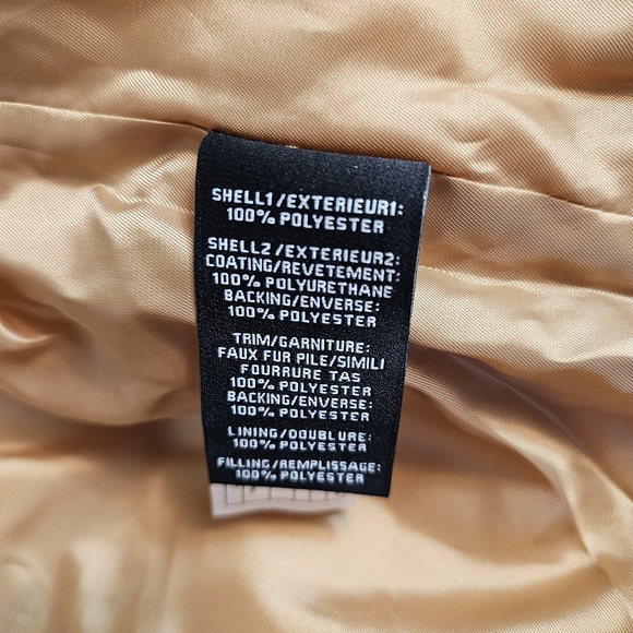 7 For All Mankind Tan and Brown Puffer Jacket - Picture 7 of 7